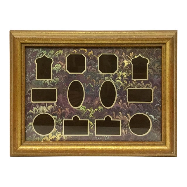 Il Papiro Firenze Framed Photo Marbled Paper Presentation For Sale