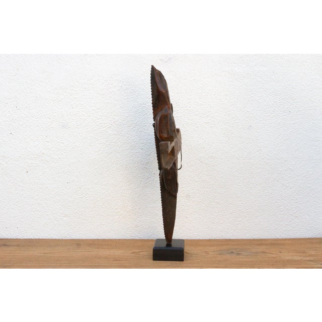 Large Carved Dogon Crocodile Door Guardian For Sale - Image 9 of 10