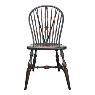 18th Century Uk Brace Back Windsor Chair For Sale