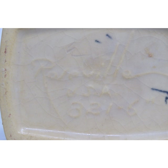 Roseville 321-6 Cornucopia Vase 1940s Apple Blossom For Sale - Image 10 of 13