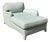 Vintage Contrast Welt Chaise Lounge For Sale