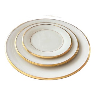 Vintage Lenox “Eternal” fine china / 6 3-piece place settings / classic gold rim design / set of china / wedding gift / bridal gift - 18 pcs For Sale