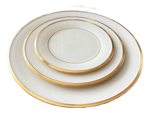 Vintage Lenox “Eternal” fine china / 6 3-piece place settings / classic gold rim design / set of china / wedding gift / bridal gift - 18 pcs