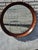 1920 Regency Style Solid Walnut Handmade American Round Mirror. For Sale - Image 4 of 16