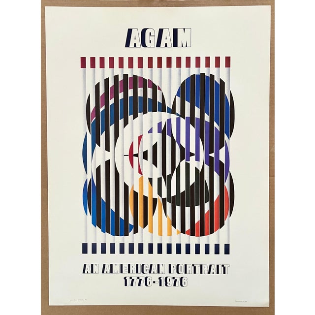 Yaacov Agam, Israeli (b. 1928) Offset Print Poster: Birth of a Flag: An American Portrait 1776-1976 Biographical info: The...
