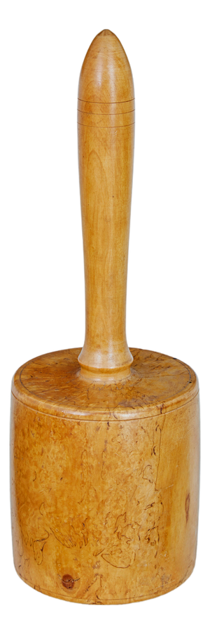 Early 20th Century Swedish Burr Birch Mallet, 1900s