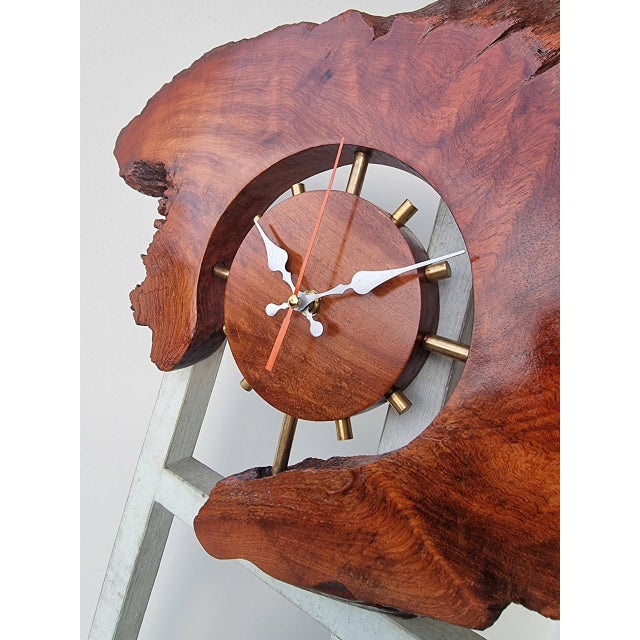 Transformable Clock - One-of-a-Kind Handcrafted Driftwood Wall Clock Sculpture For Sale - Image 6 of 17