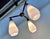 Danish Teak and Opaline Glass 3-Light Drop Hanging Lamp, 1950s For Sale - Image 14 of 16