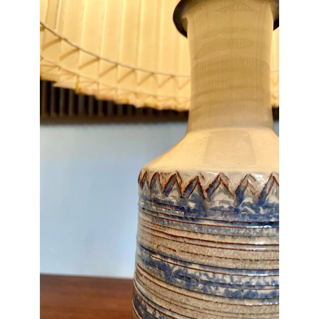 1950s Danish Studio Ceramic Art Table Lamp, 1950s For Sale - Image 5 of 18