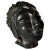 Art Deco Terracotta Sculpture in Black Color Woman Head, France, 1940s For Sale