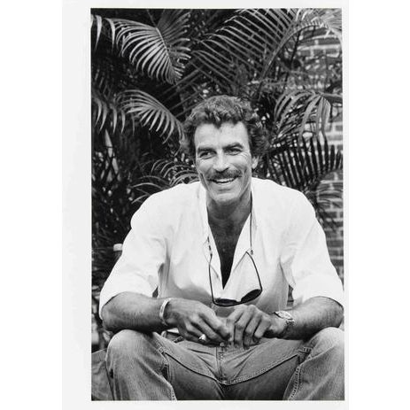 Contemporary David Bailey, Portrait of Tom Selleck, 1983, Gelatin Silver Print For Sale - Image 3 of 3