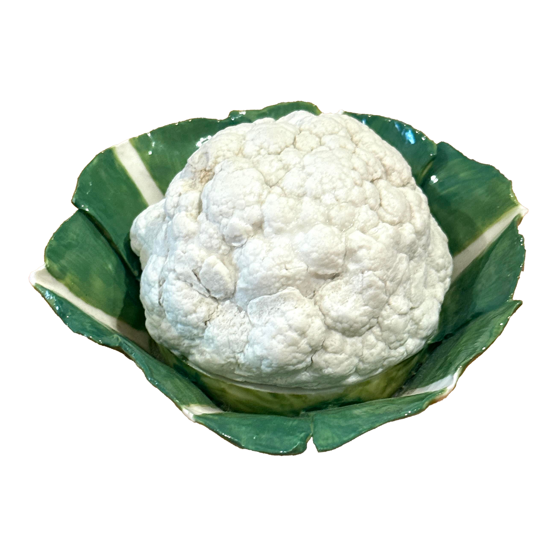 Didier Gardillou Porcelian Trompe l'Oeil Cauliflower Box | Chairish