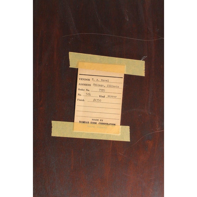 Brown Fine Edward Wormley Mirror for Dunbar For Sale - Image 8 of 8