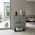 Glass display case with double shelf and nickel-plated brass profiles. In good condition. allotti &amp; Radice was the...