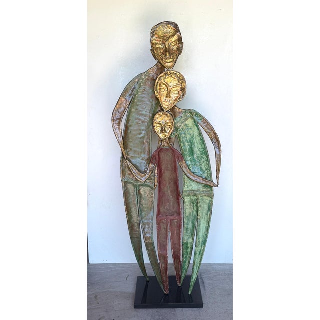 Monumental “The Guy Fawkes Family” Patinated Bronze Sculpture by A. Souer A monumental late twentieth-century Latin...