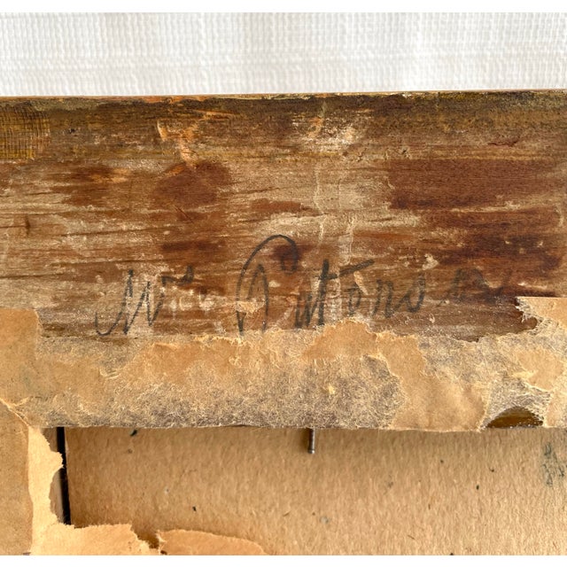 Paint 19th Century Portrait Painting of Womam With Bonnet, Framed For Sale - Image 7 of 7