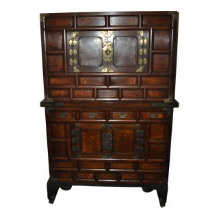 Late 19th Century Korean Antique Chest on Chest For Sale