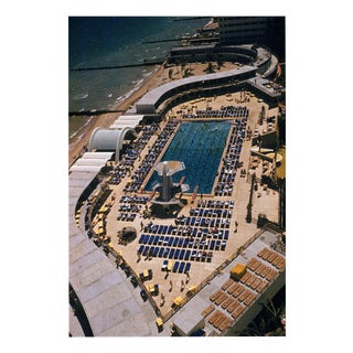Slim Aarons, Ariel Pool in Miami, Limited Edition Estate Stamped Photographic Print, 1980s For Sale