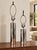 Set of two Mid Century Modern Chrome table lamps featuring sleek cylindrical bases and a reflective finish. Their clean...