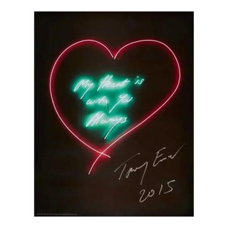 Contemporary My Heart Is With You Always by Tracey Emin For Sale