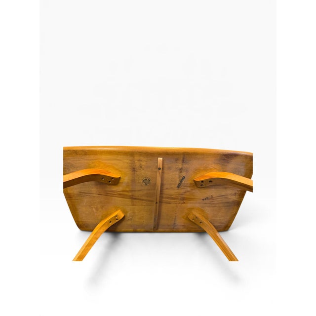 Vintage MCM Authentic Heywood-Wakefield 319-G Champagne Coffee Table Signed For Sale In Pittsburgh - Image 6 of 12