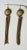 Modern Early 20th Century Antique Shoulder Duster Pear and Tassel Earrings - 2 Pieces For Sale - Image 3 of 3