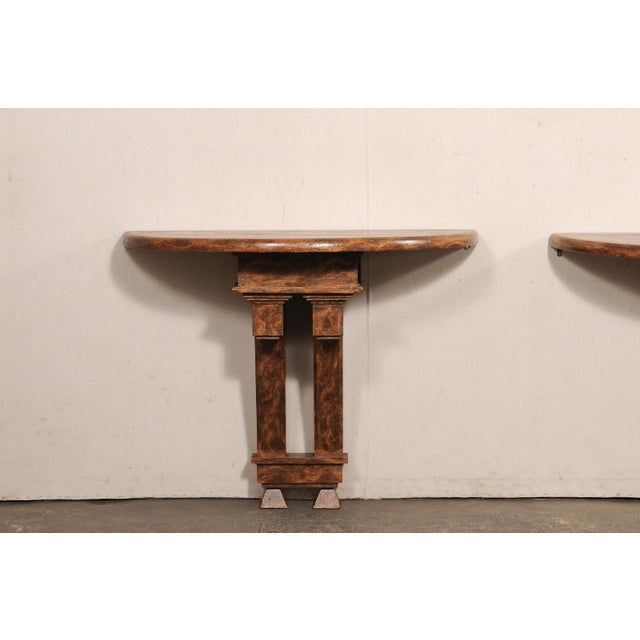 English 19th C Architectural Fragment Wall Consoles - A Pair For Sale - Image 3 of 12