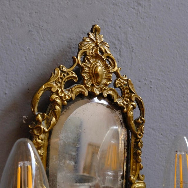 Antique Ventoline Wall Lights, Set of 2 For Sale - Image 5 of 12