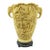 Hollywood Regency Chinoiserie Carved Italian Faux Ivory Vase With Elephant Handles For Sale