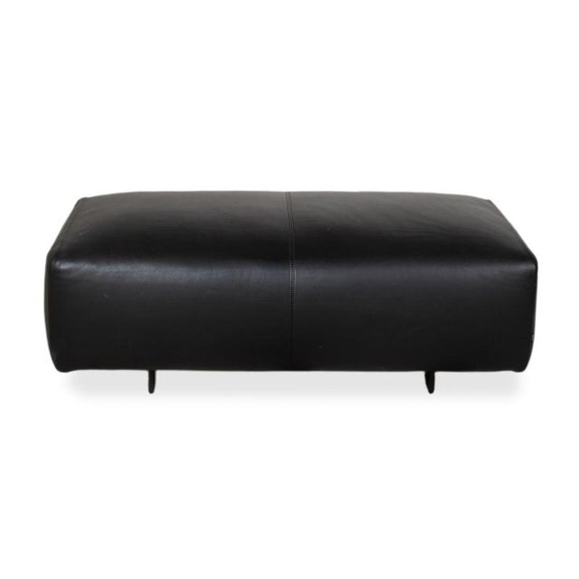 Moss Leather Three-Seater Sofa with Ottoman from COR, Set of 2 For Sale - Image 17 of 18