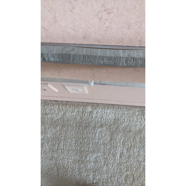 Monumental Mid Century Modern Lucite & Chrome Floating Wall Shelf Acrylic MCM For Sale - Image 14 of 18