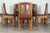 1980s French Brutalist Elm & Leather Chairs by Roland Haeusler, 1980s, Set of 8 For Sale - Image 5 of 18