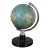 1980 Romanian Political Geographic Terrestrial World Globe Lamp Light For Sale