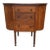 Antique Mahogany Bow-Front Sideboard Server With Drawers & Curved Storage For Sale