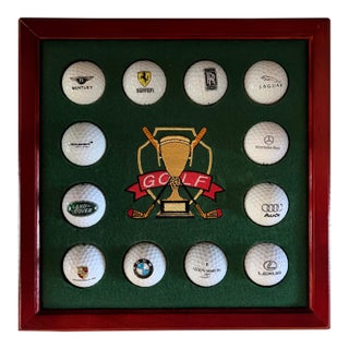 Bentley, Ferrari and Other Luxury Car Golf Ball Display For Sale