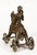 Indian Antique Indian Horse Rider on Wheels & Peacock Bronze Sculpture 20th Century For Sale - Image 3 of 9