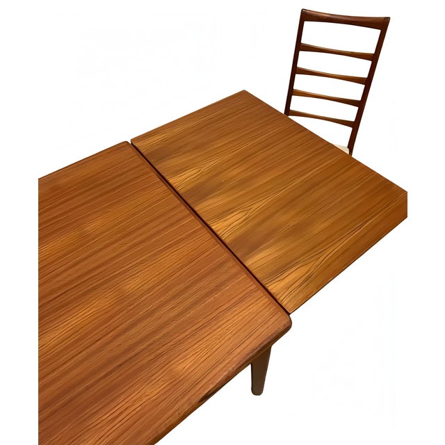Vintage Danish Extendable Teak Dining Table, 1960s For Sale - Image 17 of 18
