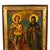 Antique Greek Orthodox Gilded Hand-Painted Egg Tempera Double Sided Icon, 1850 For Sale - Image 10 of 15