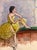 Louis Kronberg (American 1872-1965) Oil on canvas. Hand signed lower right. (very faintly, almost illegibly) "Ballerina"...