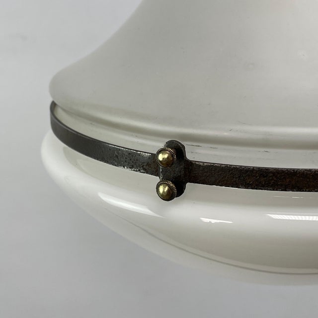 Metal Bauhaus Luzette Lamp attributed to Peter Behrens for Siemens-Schuckert Werke, 1930s For Sale - Image 7 of 11