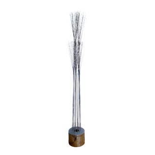 1970s Curtis Jere Illuminating “Reed” Chrome Floor Lamp For Sale