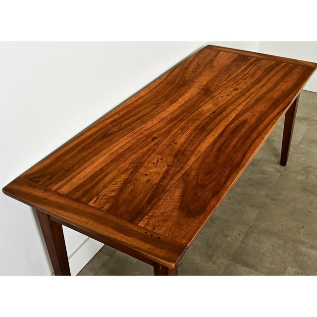Mid 19th Century French 19th Century Solid Walnut Farmhouse Dining Table For Sale - Image 5 of 12