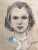 Portraiture Circa 1950 Original Pastel Portrait of a Young Woman, Framed For Sale - Image 3 of 12