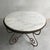 Mid 20th Century Hollywood Regency Scrolled Steel and Marble Round Dining Table For Sale - Image 5 of 11