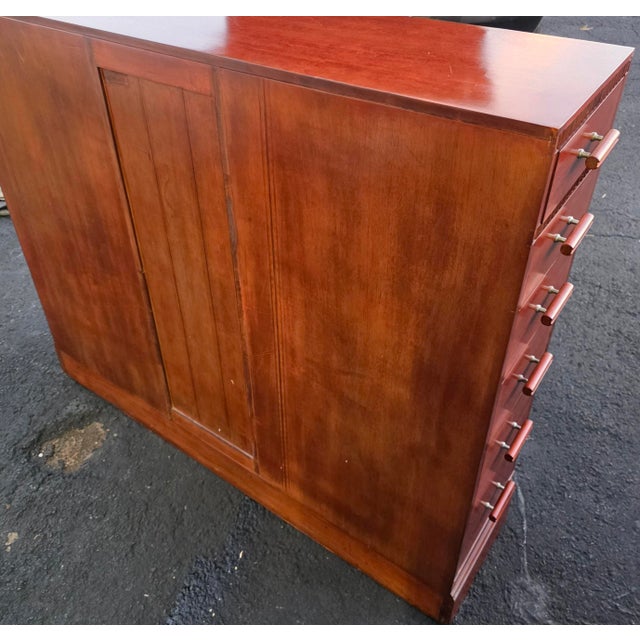 Rare Kittinger Architectural Cherry Freestanding 18-Drawer Commode, Late 20th Century For Sale In Washington DC - Image 6 of 12