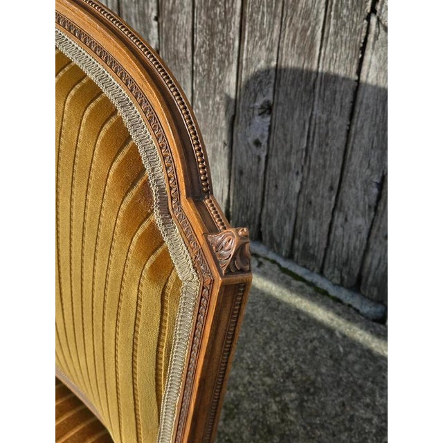 Antique Green Velvet Sofa, 1800s For Sale - Image 9 of 18