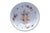 A large Italian ceramic salad bowl. Hand painted with floral sprays in blue and pink over a light blue base. The beveled...