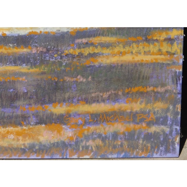 Original pastel by noted Colorado artist, Gary Michael. Image size 24 x 30, signed lower right. Milwaukie Bay, Oregon Gary...