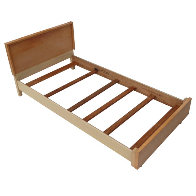 Wood Merton Gershun for American of Martinsville Urban Suburban Bed For Sale - Image 7 of 7