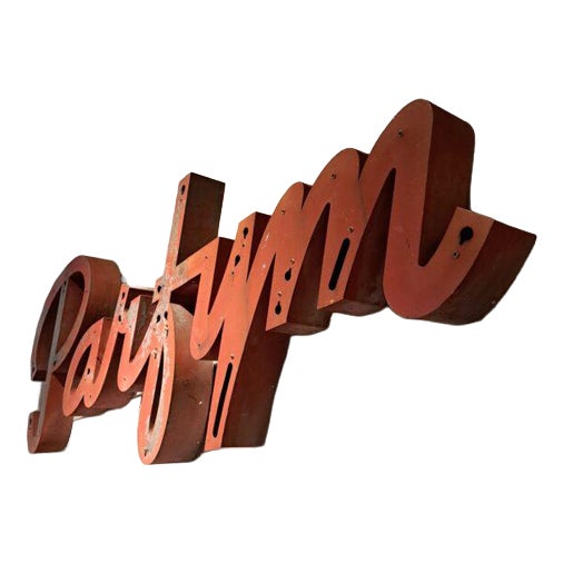 Vintage Swedish Perfume Sign, 1940s For Sale